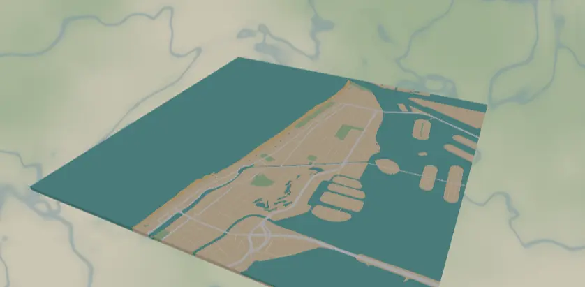 Beach Town Map