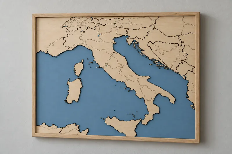 Country Borders Map Generator example