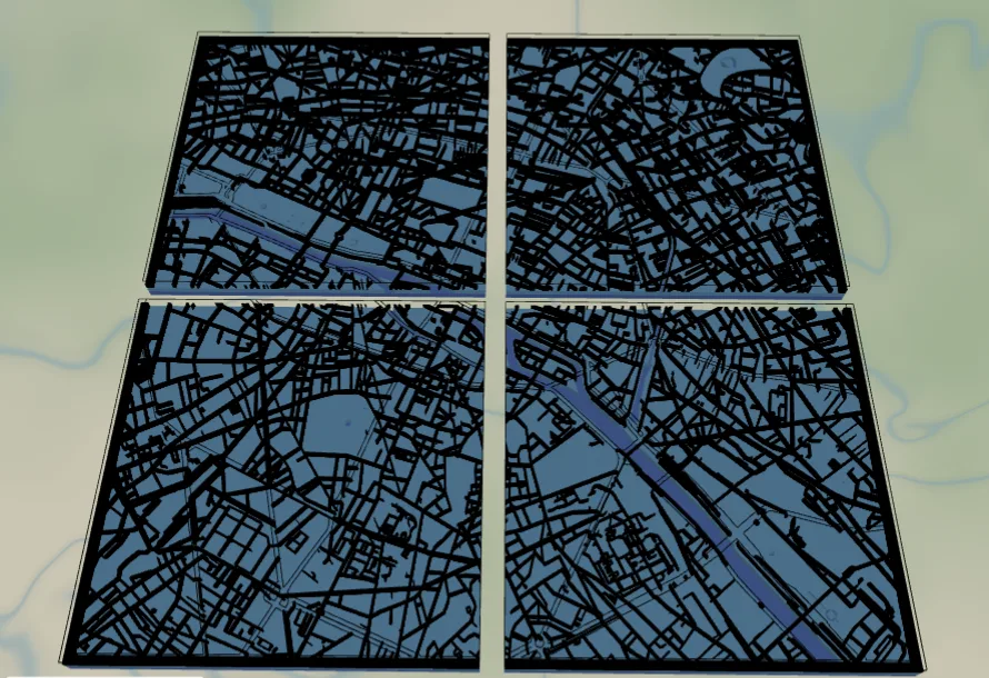 Laser Cut Framed Tiles