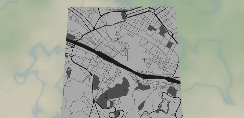 Leatherette Journal Cover Map