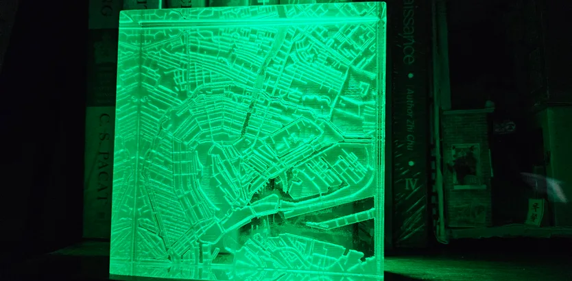 Acrylic Night Light Map