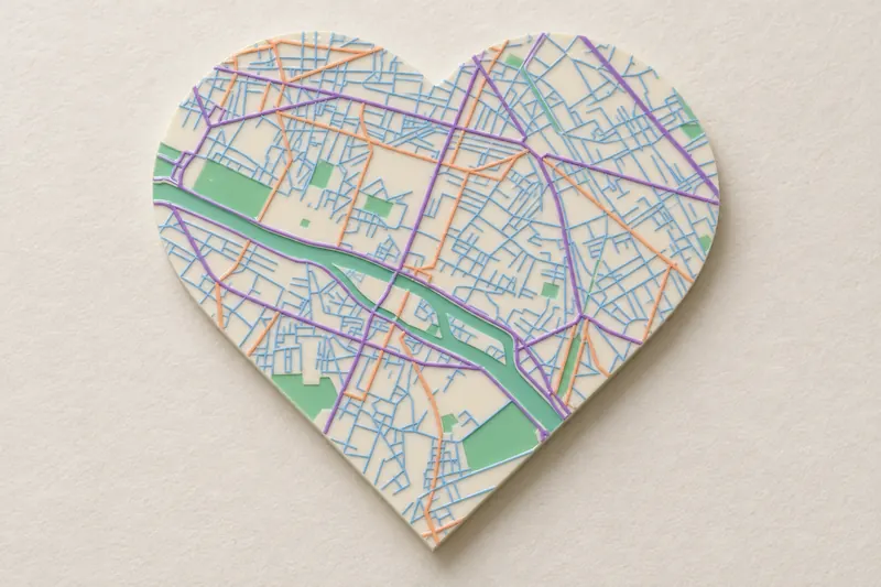 Pastel Candy Heart Map Generator example