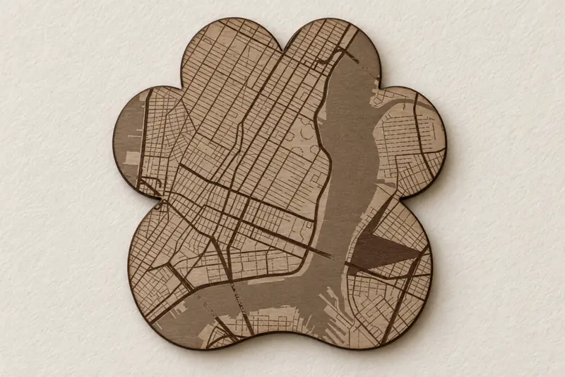 Paw Print Map Generator example