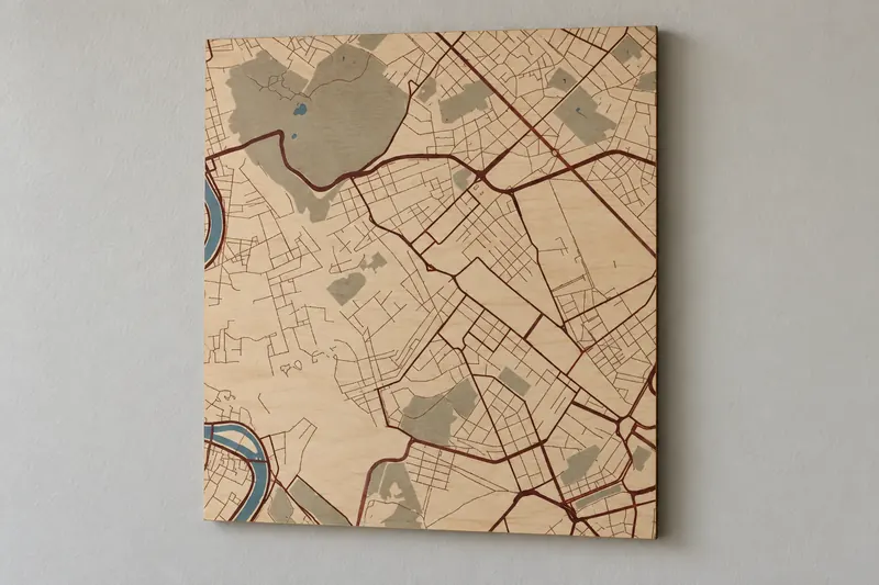 Vintage Parchment Map Generator example