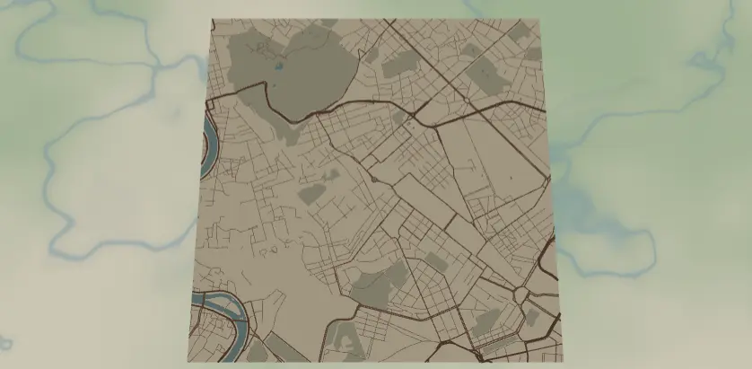 Vintage Parchment Map