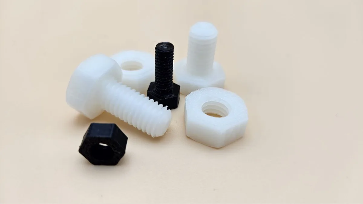 3D Print Machine Screws + Nuts Generator example