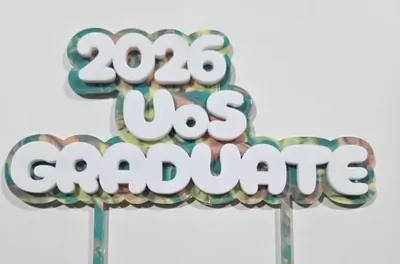 Layered Cake Topper - Two Stakes example